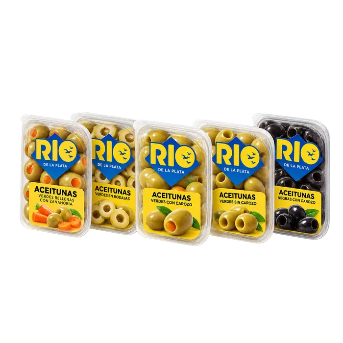 Aceitunas varios sabores Río de la Plata