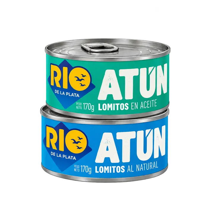 Atún lomitos en aceite o al natural Río de la Plata