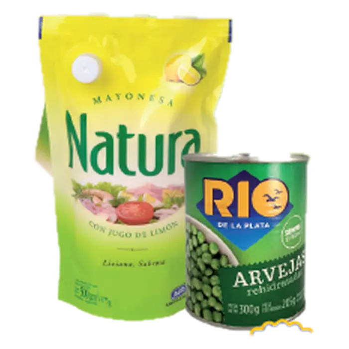 Mayonesa con arvejas de regalo Natura / Río de la Plata