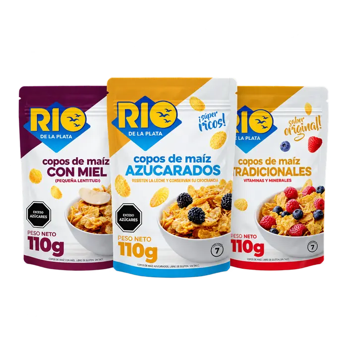 Copos de maíz varios sabores Río de la Plata