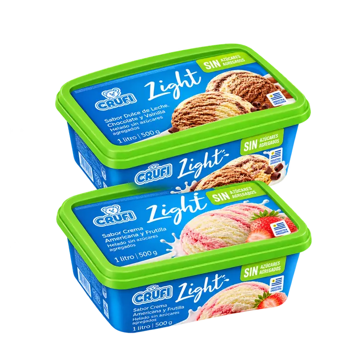 Helado Light varios sabores Crufi