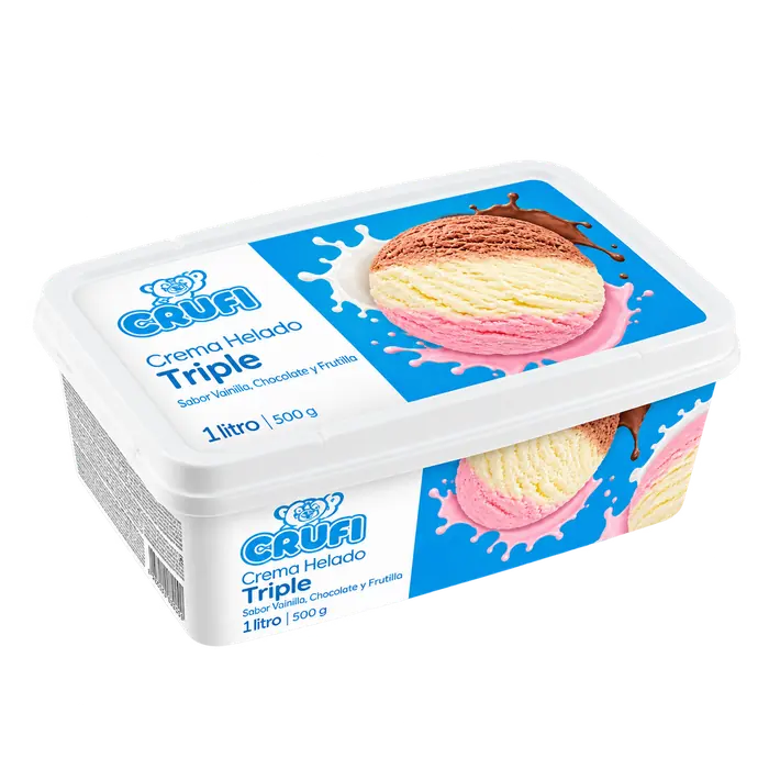Helado varios sabores Crufi