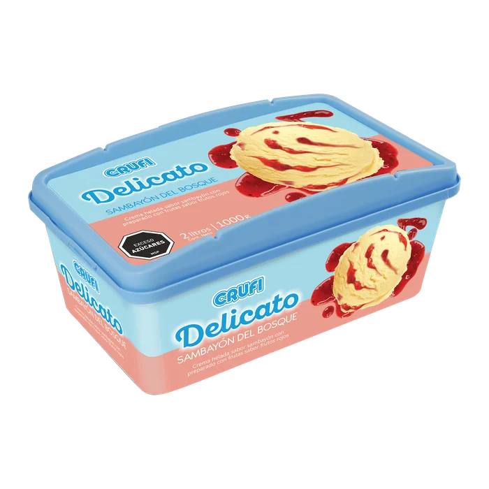 Helado Delicato varios sabores Crufi